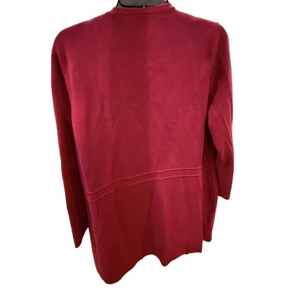 Talbots Plus Petite 2X Magenta Cardigan Pockets Classic Business Casual Pink - Picture 5 of 5